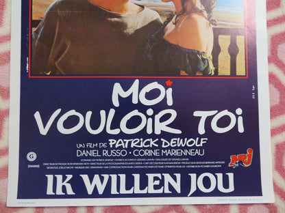 MOI VOULOIR TOI  BELGIUM (21.5"x14.5") POSTER  GERARD LANVIN JENNIFER 1985