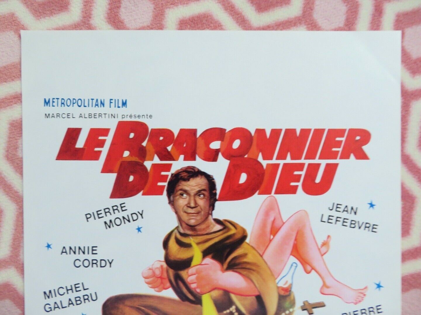 LE BRACONNIER DE DIEU /The Poacher of God BELGIUM (22.5"x14.5") POSTER 1983