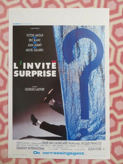 L'INVITE SURPRISE  BELGIUM (21"x14") POSTER VICTOR LANOUX ERIC BLANC 1989