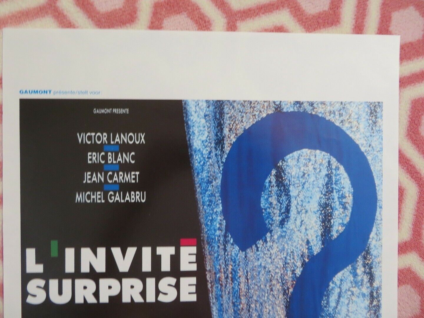 L'INVITE SURPRISE  BELGIUM (21"x14") POSTER VICTOR LANOUX ERIC BLANC 1989