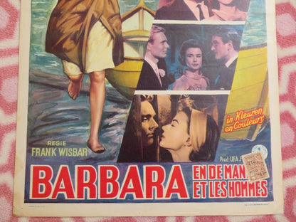 BARBARA ET LES HOMMES/ Wild wie das Meer BELGIUM (18.5"x14") POSTER 1961