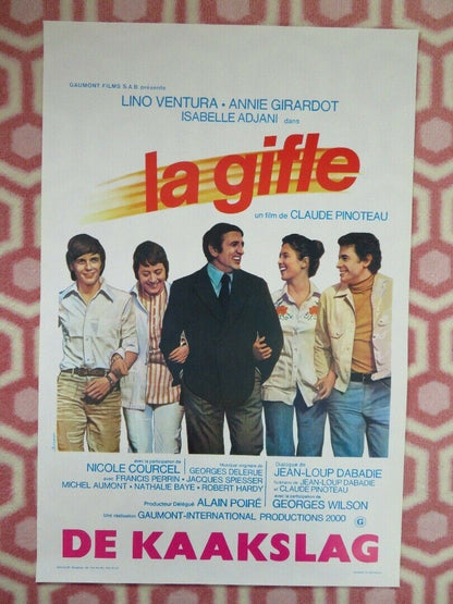 LA GIFLE / The Slap BELGIUM (21.5"x14") POSTER LINO VENTURA ANNIE GIRARDOT 1974