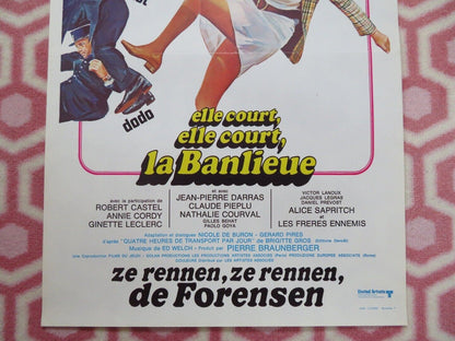 ELLE COURT, EL COURT LA BANLIEUE BELGIUM (21"x14") POSTER MARTHE KELLER 1973