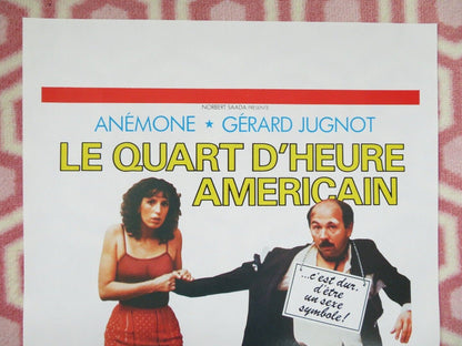 LE QUART D'HEURE AMERICAIN BELGIUM (21"x14") POSTER  ANEMONE GERARD JUGNOT 1982