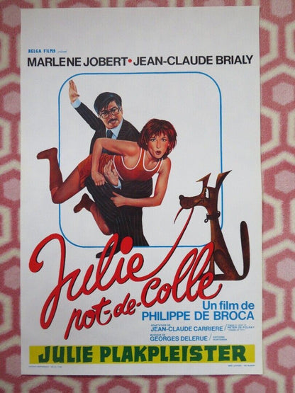 JULIE NOT-DE-COLLE / Julie Gluepot BELGIUM (21"x13") POSTER MARLENE JOBERT 1977