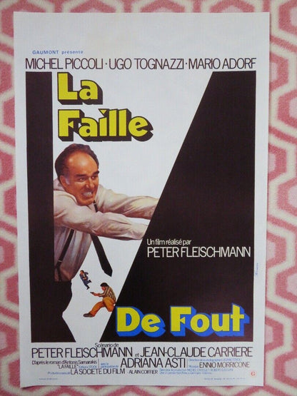 LA FAILLE / Weak Spot BELGIUM (21.5"x14.5") POSTER MICHEL PICCOLI 1975