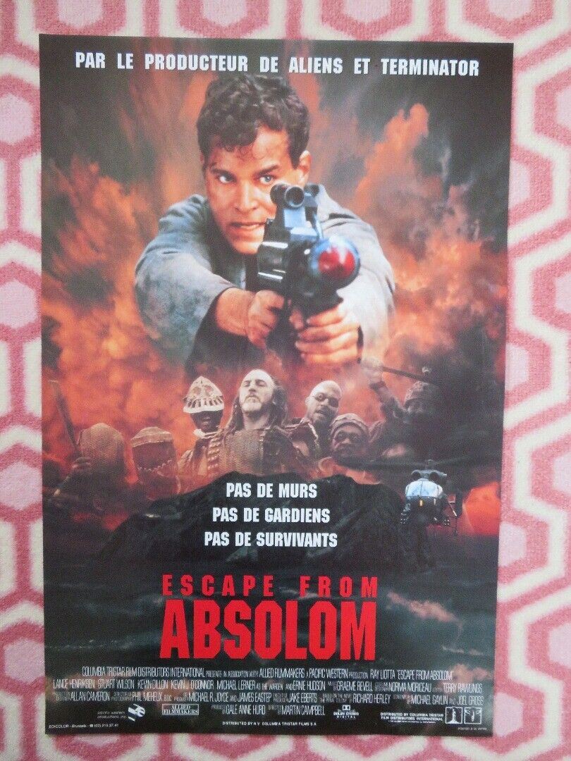 ESCAPE FROM ABSOLOM / No Escape BELGIUM (19.5"x13") POSTER RAY LIOTTA 1994