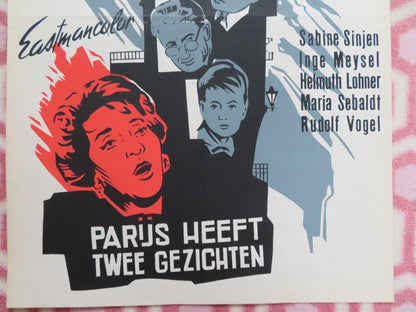 PARIS A DEUX VISAGES / Im sechsten Stock BELGIUM (21"x14") POSTER S SINJEN 1961