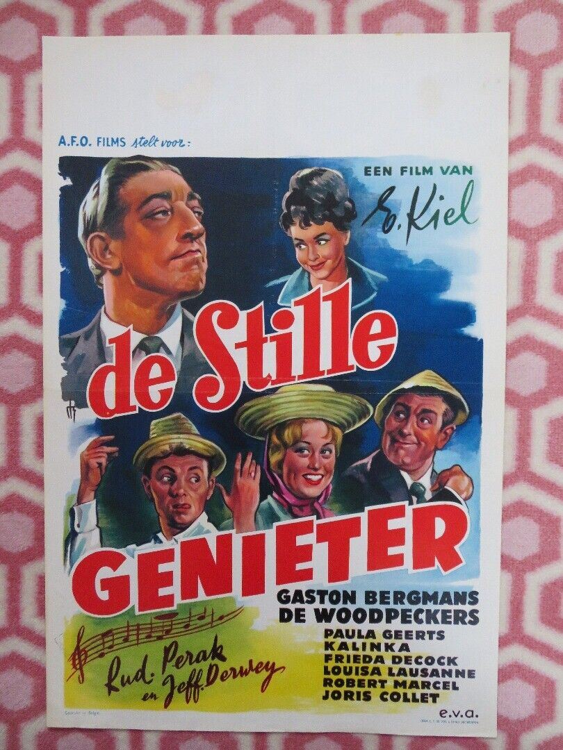 DE STILLE GENIETER BELGIUM (21"x14") POSTER GASTON BERGMANS 1961