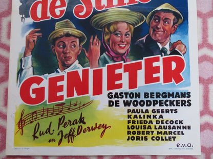 DE STILLE GENIETER BELGIUM (21"x14") POSTER GASTON BERGMANS 1961