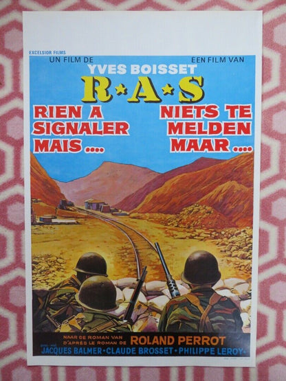 RAS / Nothing to report  BELGIUM (21"x14") POSTER JACQUES BALMER 1973