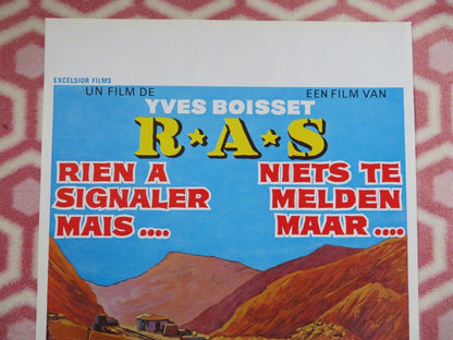 RAS / Nothing to report  BELGIUM (21"x14") POSTER JACQUES BALMER 1973