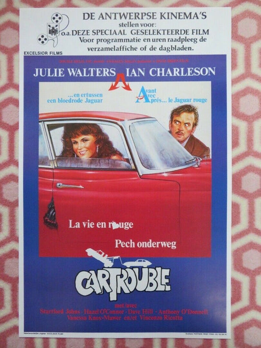 CAR TROUBLE  BELGIUM (21.5"x14") POSTER HAZEL O'CONNOR DAVE HILL 1986