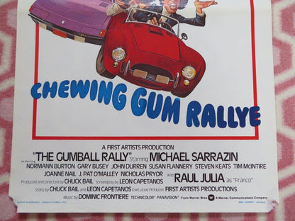 CHEWING GUM RALLYE /The Gumball Rally BELGIUM (21.5"x14") POSTER M LSARRAZI 1976