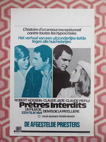 PRETRES INTERDITS / Forbidden Priests  BELGIUM (21.5"x14.5") POSTER 1973