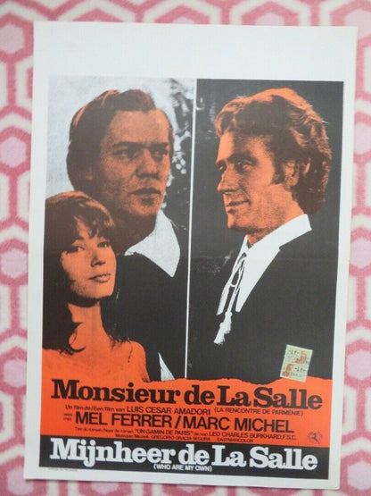 MONSIEUR DE LA SALLE / WHO ARE MY OWN  BELGIUM (21"x14.5") POSTER MEL FERRER '64