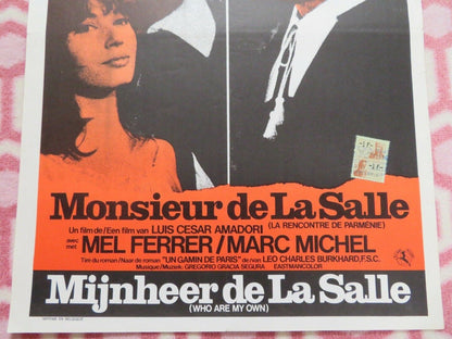 MONSIEUR DE LA SALLE / WHO ARE MY OWN  BELGIUM (21"x14.5") POSTER MEL FERRER '64