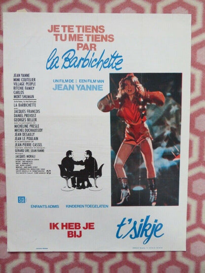 JE TE TIENS TU ME TIENS PAR LA BARBICHETTE BELGIUM (18.5"x14") POSTER 1979