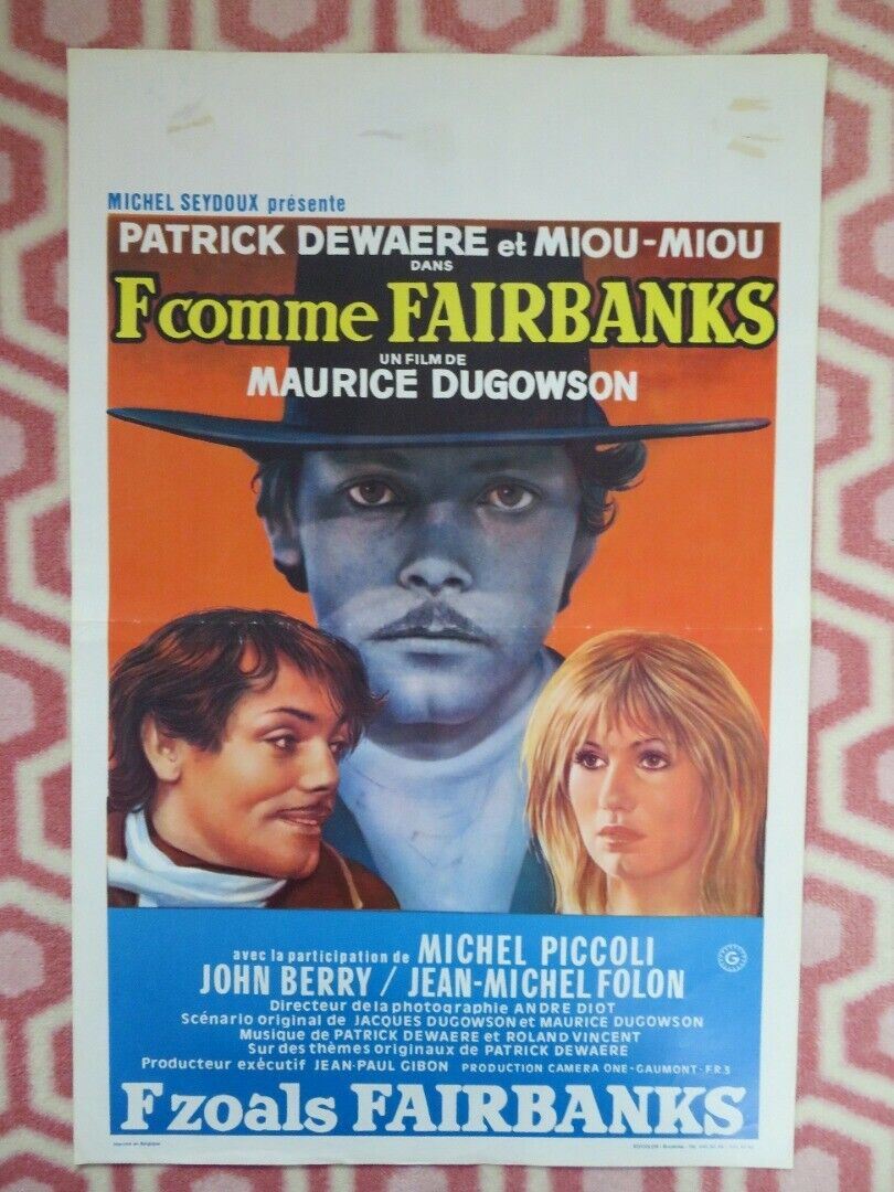 F...COMME FAIRBANKS  BELGIUM (21.5"x14.5") POSTER MIOU MIOU PATRICK DEWAERE 1976