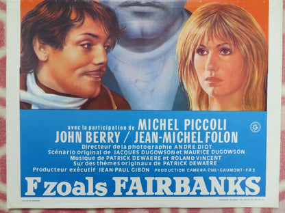 F...COMME FAIRBANKS  BELGIUM (21.5"x14.5") POSTER MIOU MIOU PATRICK DEWAERE 1976