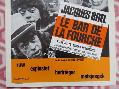 LE BAR DE LA FOURCHE / The Bar at the Crossing  BELGIUM (21.5"x14.5") POSTER '72