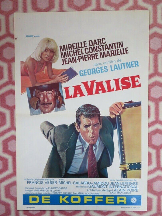 LA VALISE / Man in the Trunk  BELGIUM (21.5"x14.5") POSTER MIREILLE DARC 1973