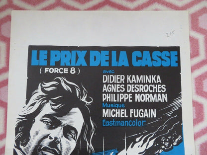 LE PRIX DE LA CASSE/ FORCE 8 BELGIUM (21.5"x14") POSTER DIDIER KAMINKA  1974