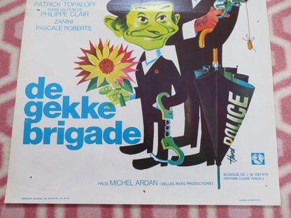 LA BRIGADE EN FOLIE  BELGIUM (21.5"x14.5") POSTER JACQUES DUFILHO 1973