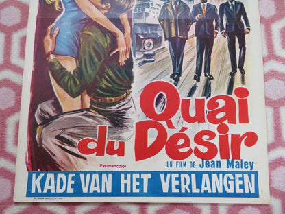 QUAI DU DESIR / Port of Desire  BELGIUM (21"x14") POSTER A. MINCER B FONTANA '69