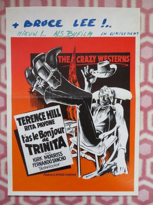 T'AS LE BONJOUR DE TRIITA / Crazy Westerners BELGIUM (20"x14") POSTER 1967