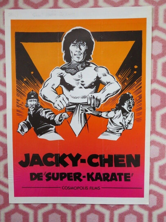 Jacky Chen maître du karaté/ TAO TIE GONG BELGIUM (19.5"x14.5") POSTER 1979