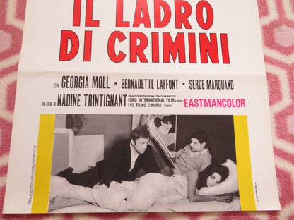 IL LADRO DI CRIMINI/ Crime Thief ITALIAN LOCANDINA (27.5"x 13") POSTER 1969