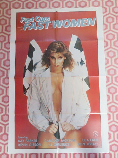 FAST CAR FAST WOMEN ADULT FOLDED US ONE SHEET POSTER KAY PARKER 1981