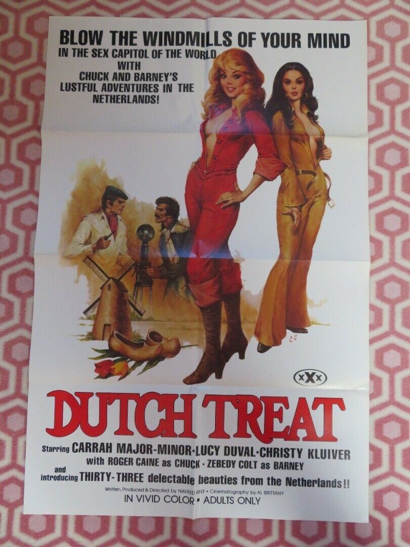 DUTCH TREAT (38" x 25") ADULT FOLDED US ONE SHEET POSTER CARRAH MAJOR 1977