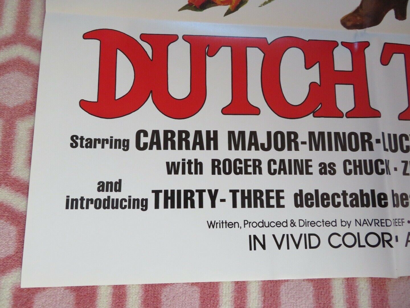 DUTCH TREAT (38" x 25") ADULT FOLDED US ONE SHEET POSTER CARRAH MAJOR 1977