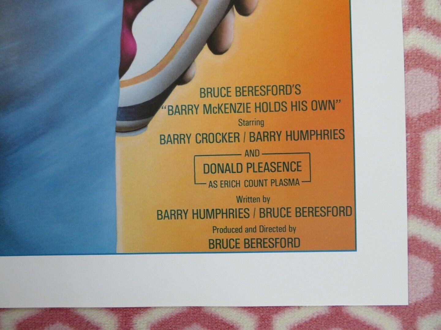 BARRY MCKENZIE HOLDS HIS OWN  FOLDED US ONE SHEET POSTER BARRY HUMPHRIES 1974