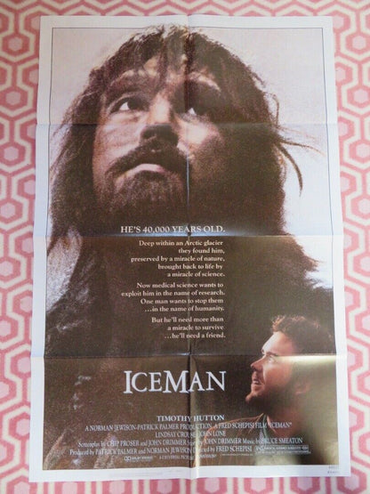 ICEMAN  FOLDED US ONE SHEET POSTER  TIMOTHY HUTTON 1984