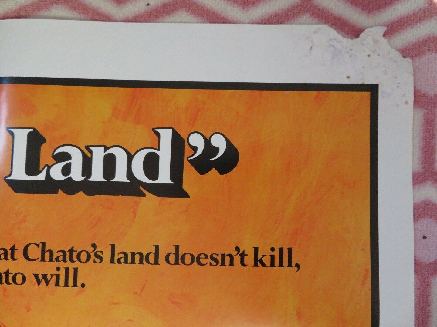 CHATO'S LAND FOLDED US ONE SHEET POSTER CHARLES BRONSON JACK PALANCE 1972