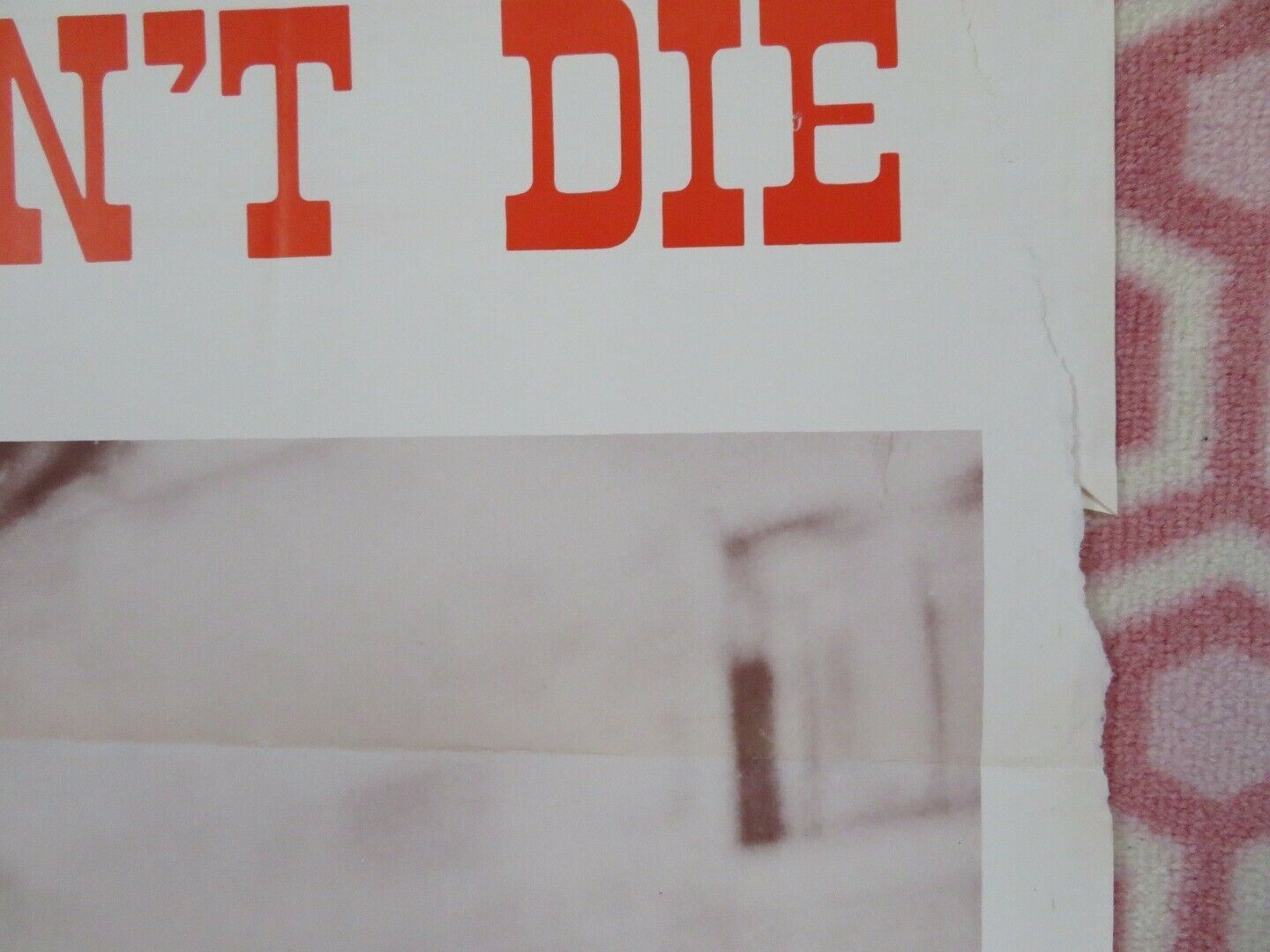 THIS MAN CAN'T DIE / Long Days of Hate FOLDED US ONE SHEET POSTER 1968