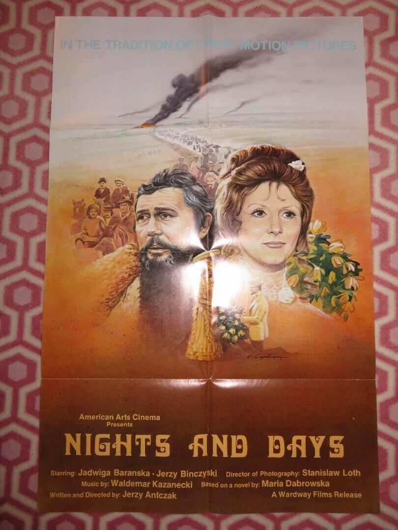 NIGHTS AND DAYS/ Noce i dnie (34"x22.5")FOLDED US ONE SHEET POSTER J ANTCZAK '75