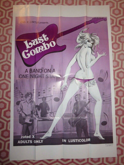 LUST COMBO (42"x28") ADULT FOLDED US ONE SHEET POSTER  CARL C.CARTER 1970