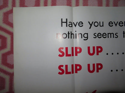 SLIP UP ADULT FOLDED US ONE SHEET POSTER (45"x29.5") DARBY LLOYD RAINS 1975