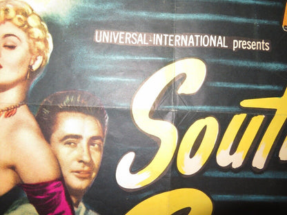 SOUTH SEA SINNER   FOLDED US ONE SHEET POSTER  SHELLEY WINTERS HELENA CARTER '49