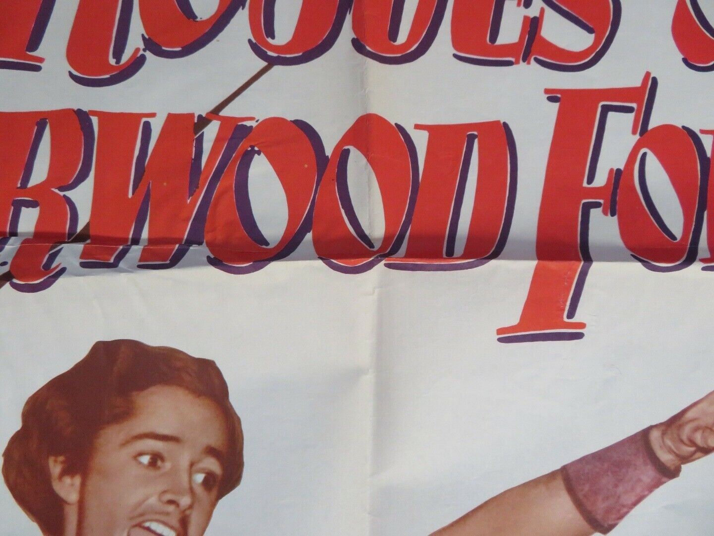 ROGUES OF SHERWOOD FOREST FOLDED  US ONE SHEET POSTER JOHN DEREK DIANA LYNN 1950