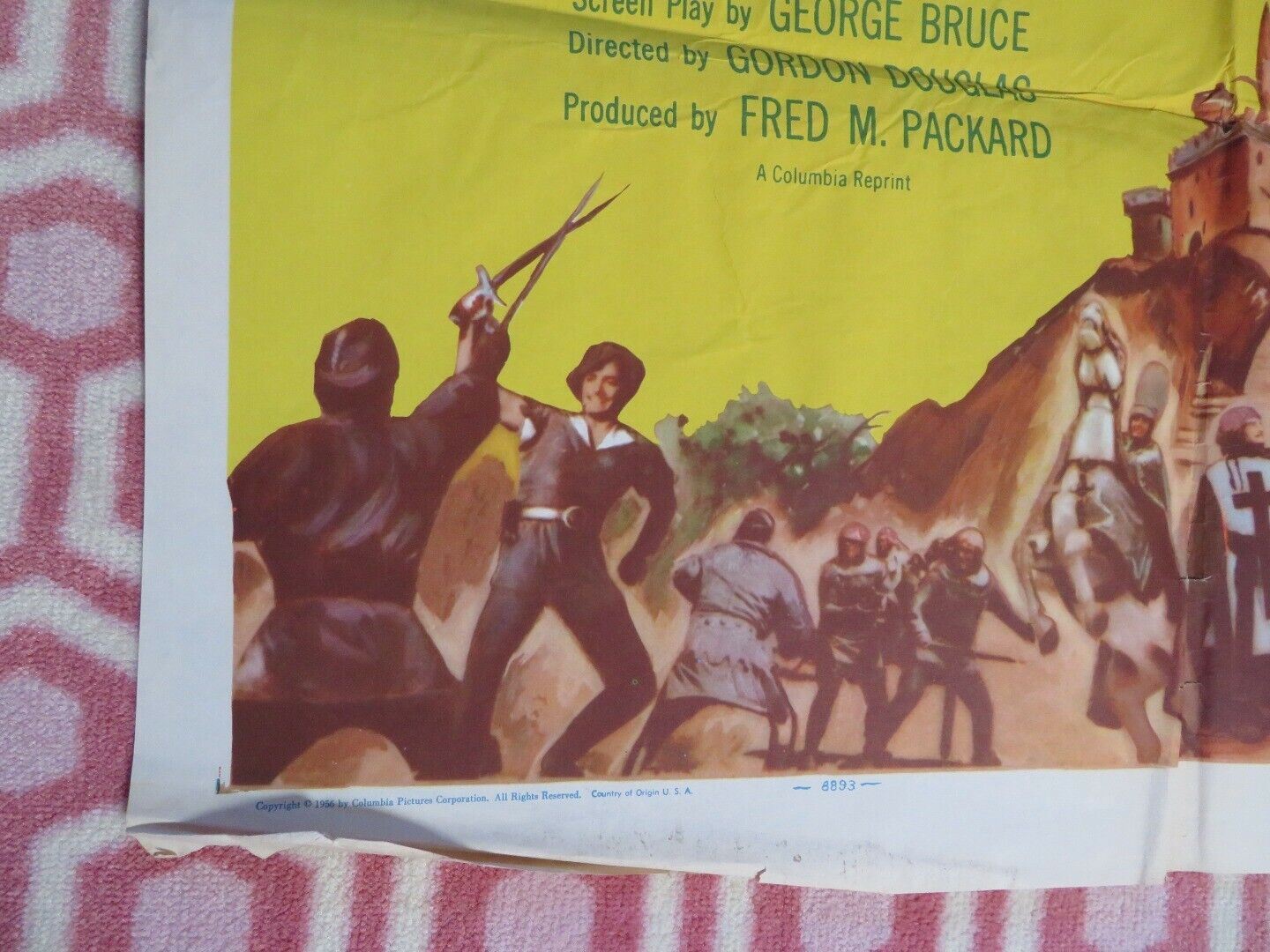 ROGUES OF SHERWOOD FOREST FOLDED  US ONE SHEET POSTER JOHN DEREK DIANA LYNN 1950