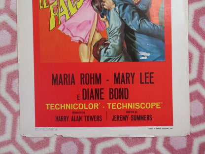 LE FALSE VERGINI /House of 1,000 Dolls ITALIAN LOCANDINA (27.5"x13")POSTER '69