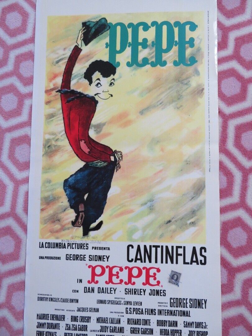 PEPE ITALIAN LOCANDINA (27.5"x13") POSTER CANTINFLAS DAN DAILEY 1961