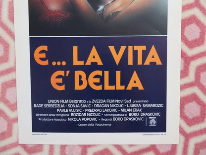 E... LA VITA E' BELLA /Life Is Beautiful ITALIAN LOCANDINA (27.5"x13.5") POSTER