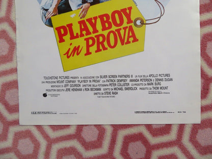 PLAYBOY IN PROVA / Can't Buy Me Love ITALIAN LOCANDINA (27.5"x13.5") POSTER '88