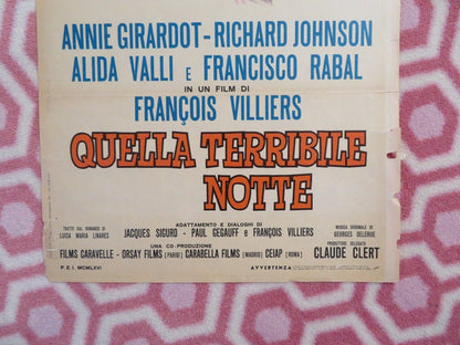 QUELLA TERRIBILE NOTTE/The Other Woman ITALIAN LOCANDINA (27.5"x13") POSTER '64